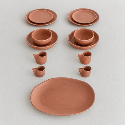 Zoco Home Decor/Kitchen/Dinnerware Nomad Dinner Plate ⌀25cm | Terracotta | Set of 4