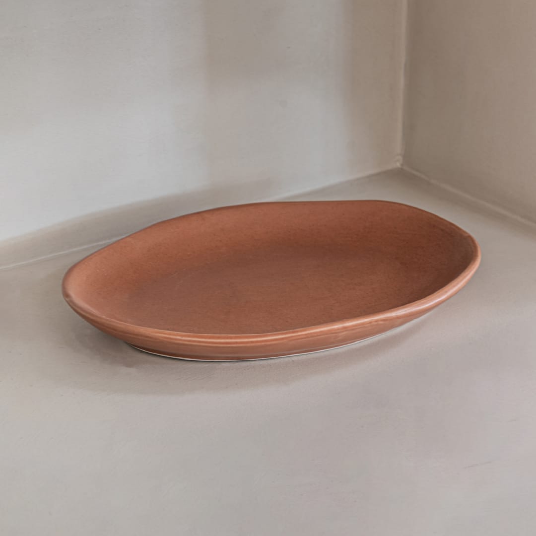 Zoco Home Decor/Kitchen/Tableware Nomad Serving plate | Terracotta