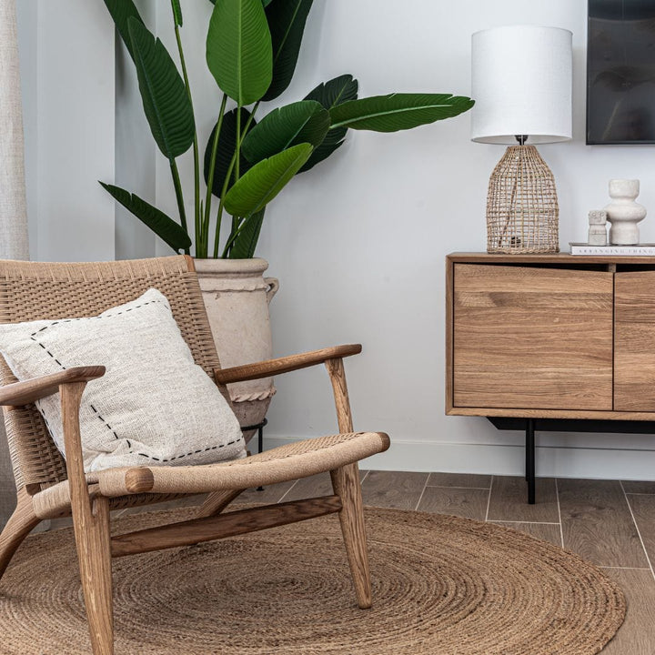 Zoco Home Furniture Oak Sideboard Cabinet | Natural 185x45x72cm