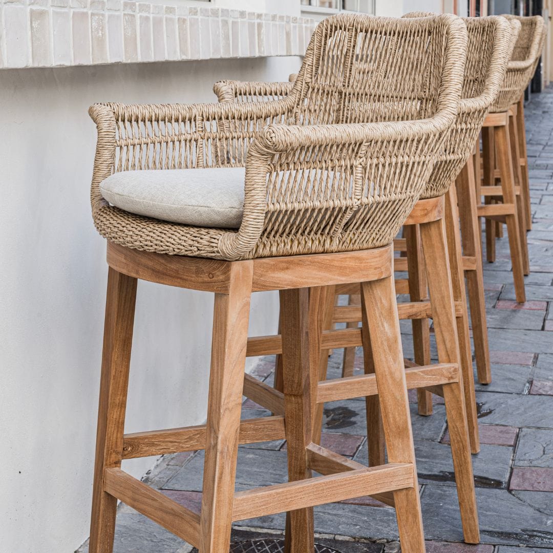 Zoco Home Outdoor/Chair/Bar Stool Organic Bar Stool