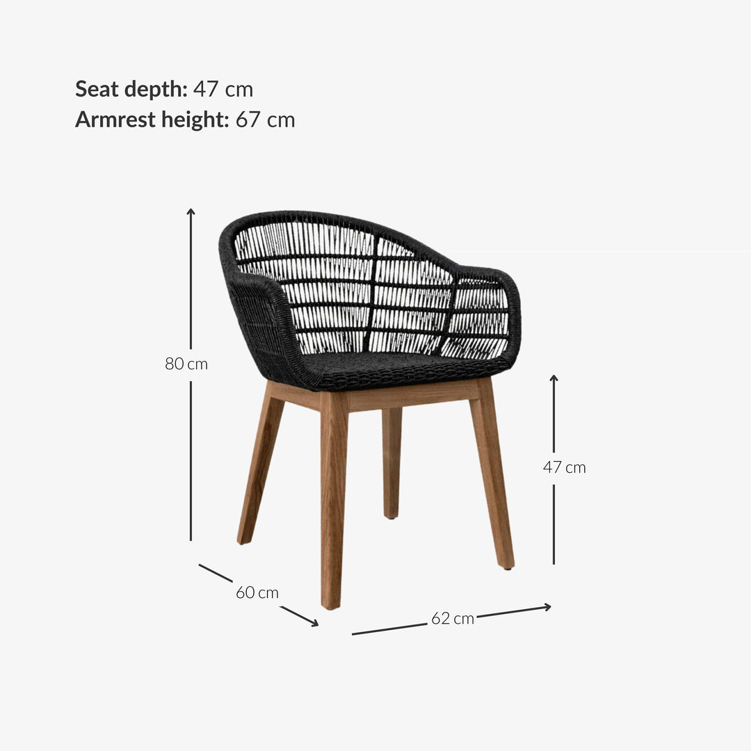 Zoco Home Furniture Organic Chair | Black