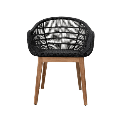 Zoco Home Outdoor/Chair/Dining Organic Chair | Black