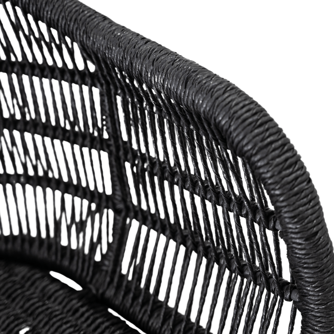 Zoco Home Outdoor/Chair/Dining Organic Chair | Black