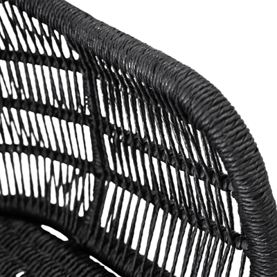Zoco Home Outdoor/Chair/Dining Organic Chair | Black
