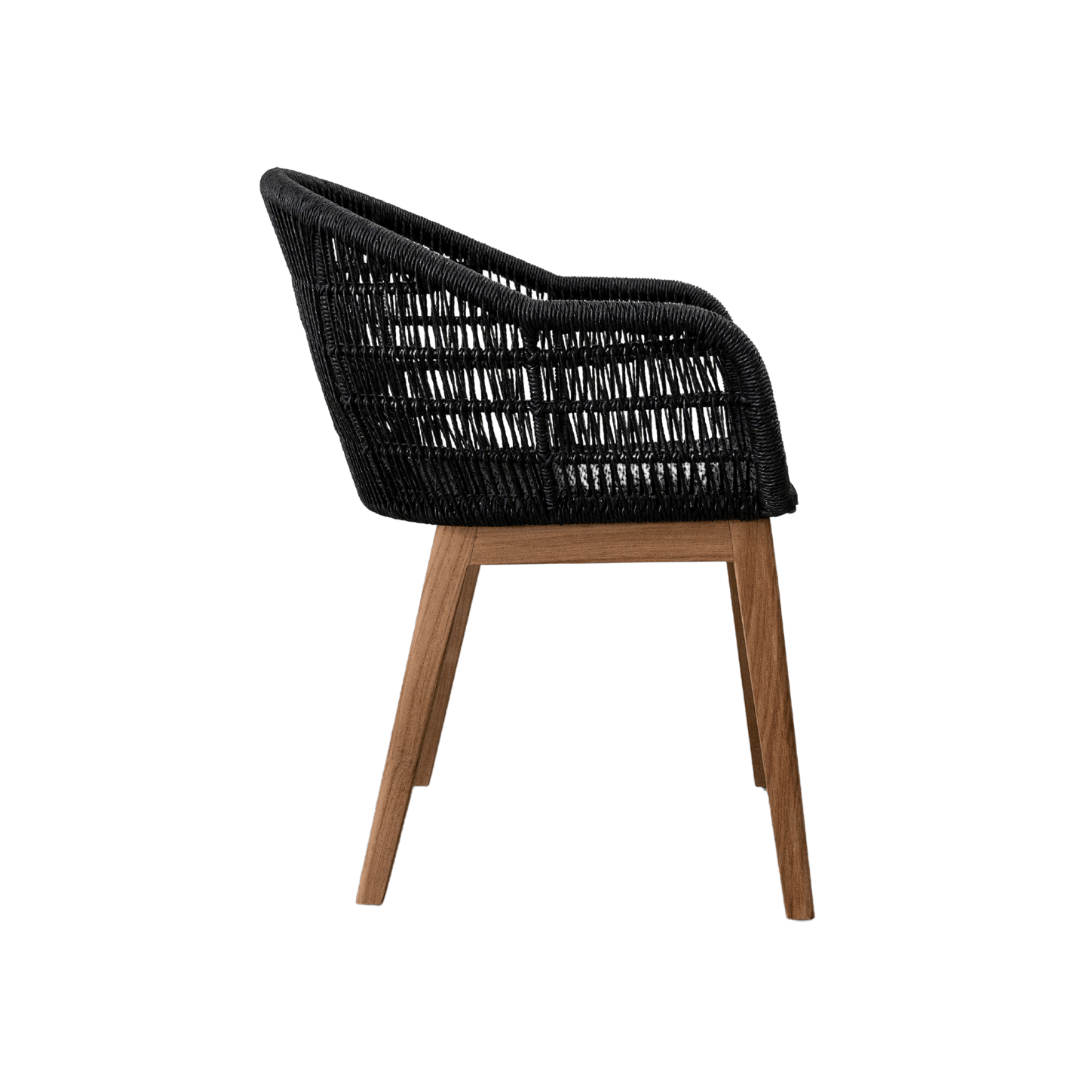 Zoco Home Outdoor/Chair/Dining Organic Chair | Black