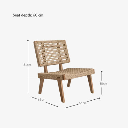 Zoco Home Outdoor/Chair/Lounge Organic Lounge Chair