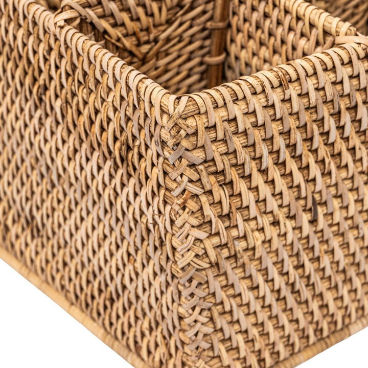 Zoco Home Decor/Kitchen Organic Rattan Cutlery Holder
