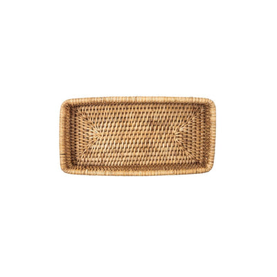 Caja de almacenamiento de ratán orgánico Zoco Home | 25 cm