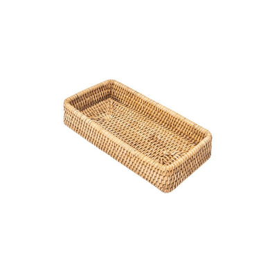 Caja de almacenamiento de ratán orgánico Zoco Home | 25 cm