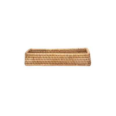 Caja de almacenamiento de ratán orgánico Zoco Home | 25 cm