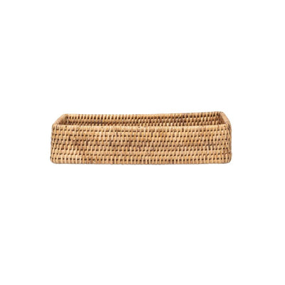 Caja de almacenamiento de ratán orgánico Zoco Home | 30 cm