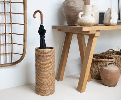 Zoco Home Decor/Accessories Organic Rattan Umbrella Stand | 23x53cm