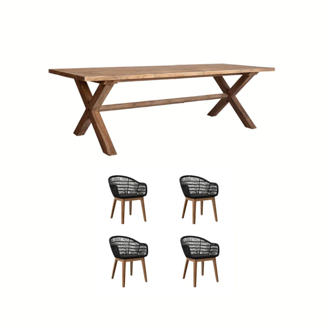 Zoco Home Furniture Sets Organic x Munduk | Dining Room Furniture Set