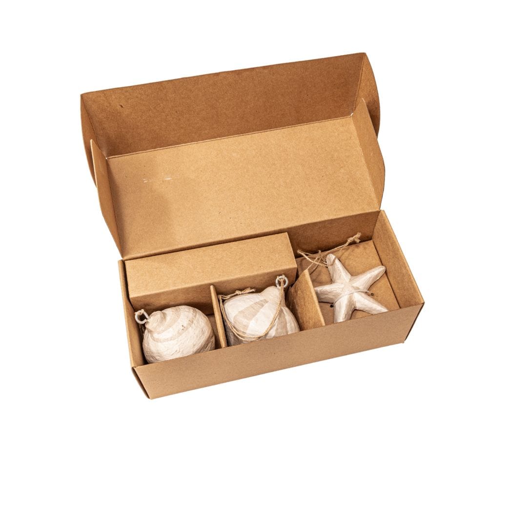 Zoco Home Decor/Christmas Paper Mache Christmas Ornament Set