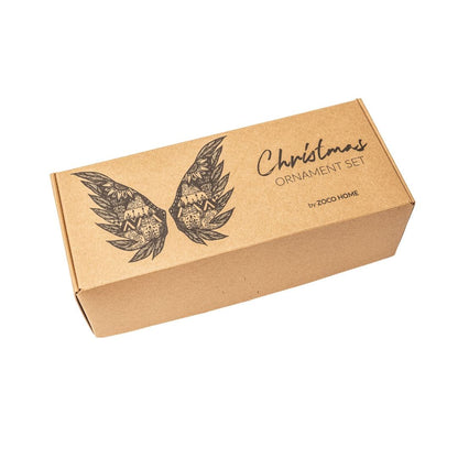 Zoco Home Decor/Christmas Paper Mache Christmas Ornament Set