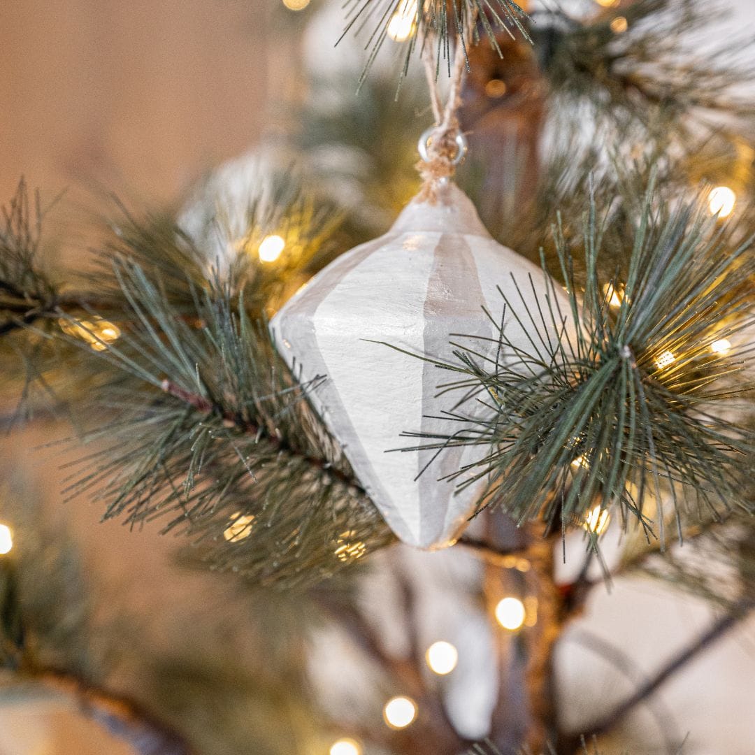 Zoco Home Decor/Christmas Paper Mache Christmas Ornament Set