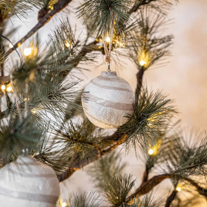 Zoco Home Decor/Christmas Paper Mache Christmas Ornament Set