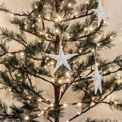 Zoco Home Decor/Accessories Paper Mache Christmas Star with Stripes