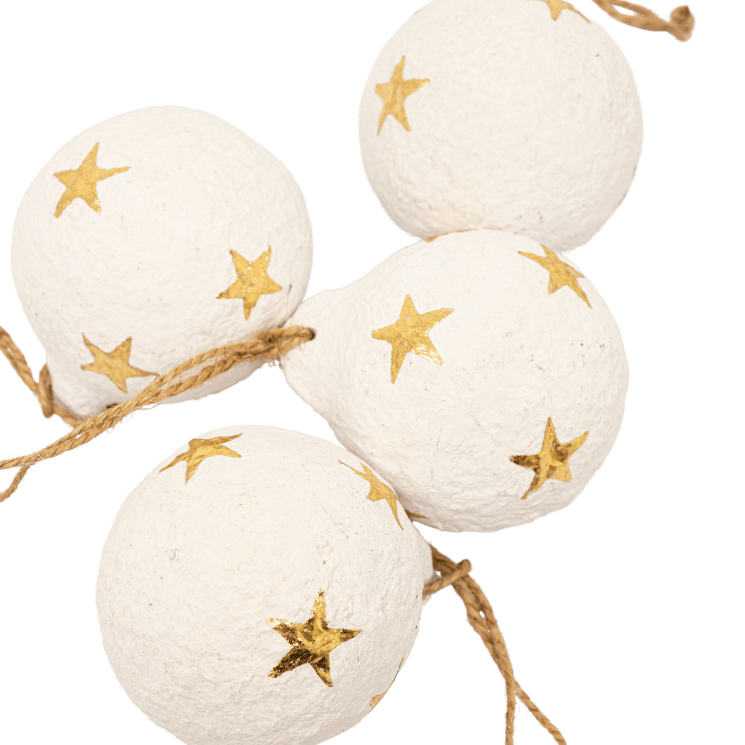 Zoco Home Paper Mache Christmas Stars Ornament