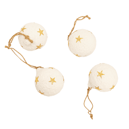 Zoco Home Paper Mache Christmas Stars Ornament