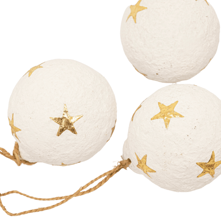 Zoco Home Paper Mache Christmas Stars Ornament