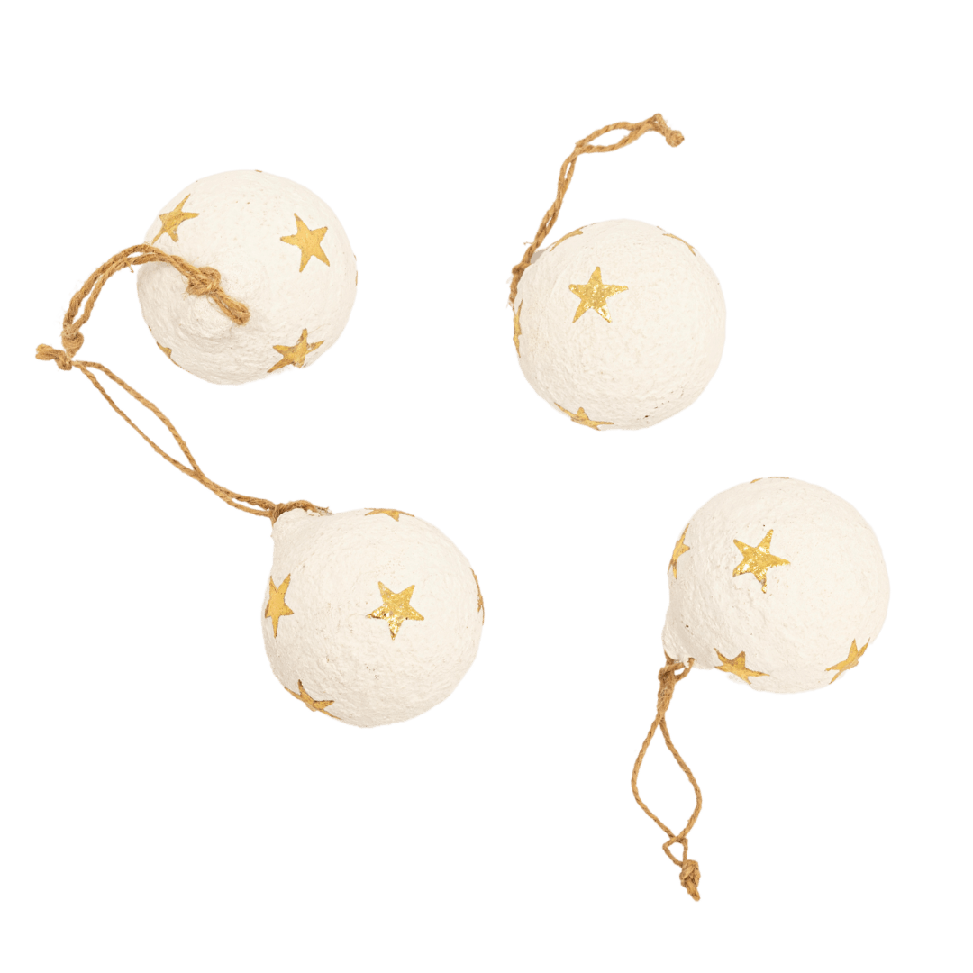 Zoco Home Decor/Christmas Paper Mache Christmas Stars Ornament