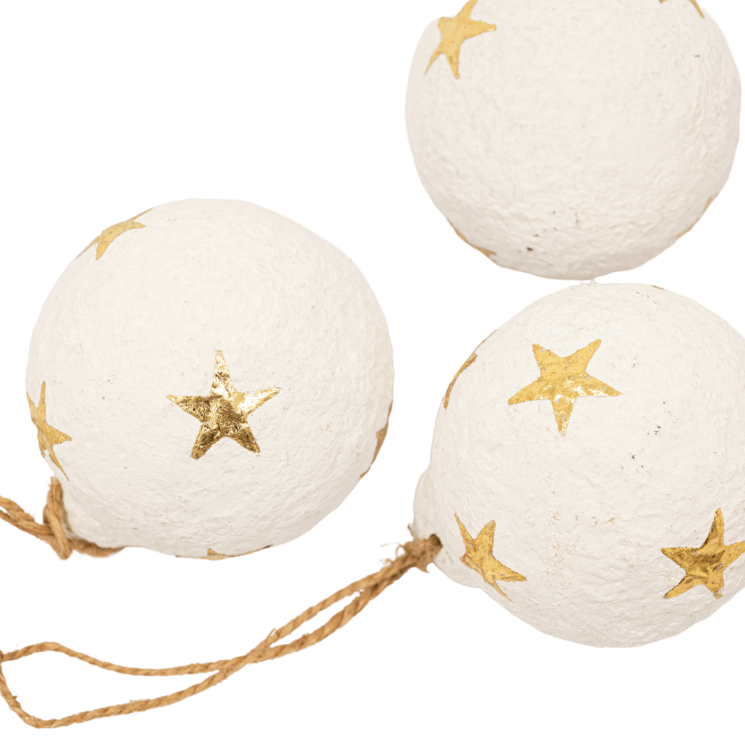 Zoco Home Decor/Christmas Paper Mache Christmas Stars Ornament