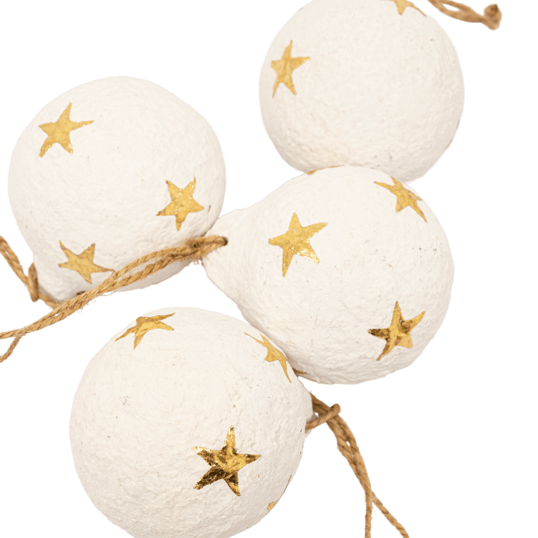 Zoco Home Decor/Christmas Paper Mache Christmas Stars Ornament