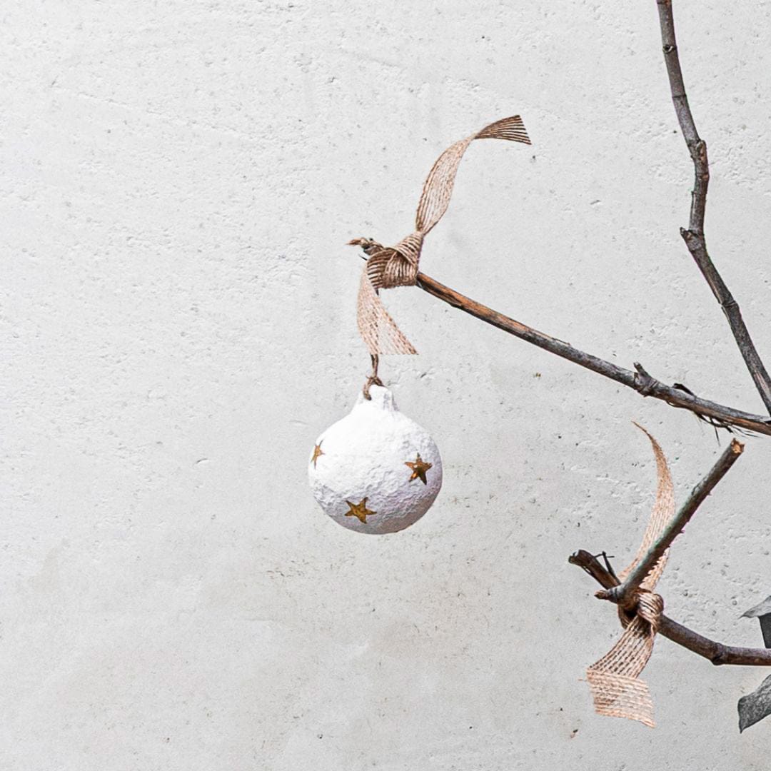 Zoco Home Decor/Christmas Paper Mache Christmas Stars Ornament