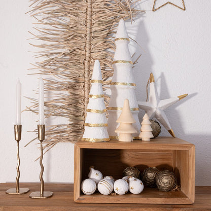 Zoco Home Paper Mache Christmas Tree | 29cm