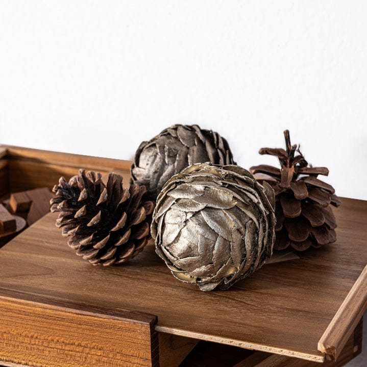 Zoco Home Pinecone Ornament | Gold