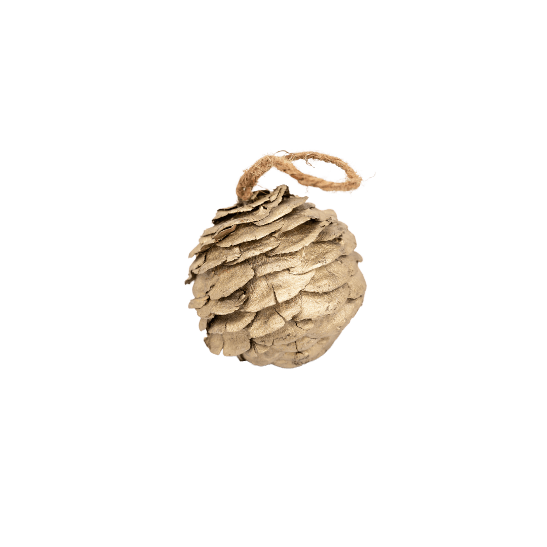 Zoco Home Decor/Christmas Pinecone Ornament | Gold