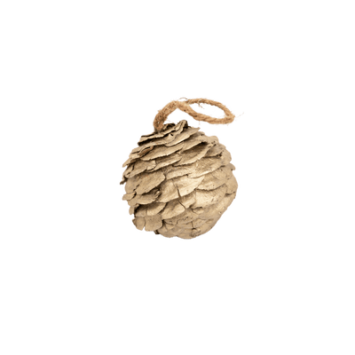 Zoco Home Decor/Christmas Pinecone Ornament | Gold
