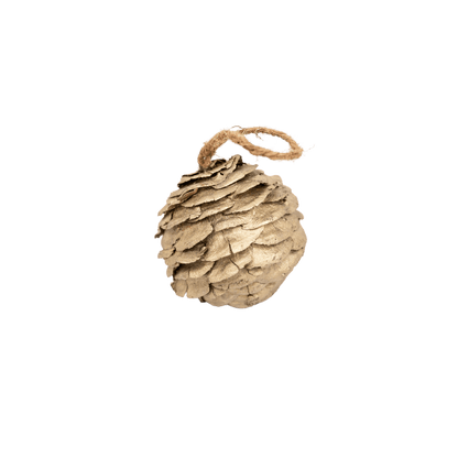 Zoco Home Decor/Christmas Pinecone Ornament | Gold