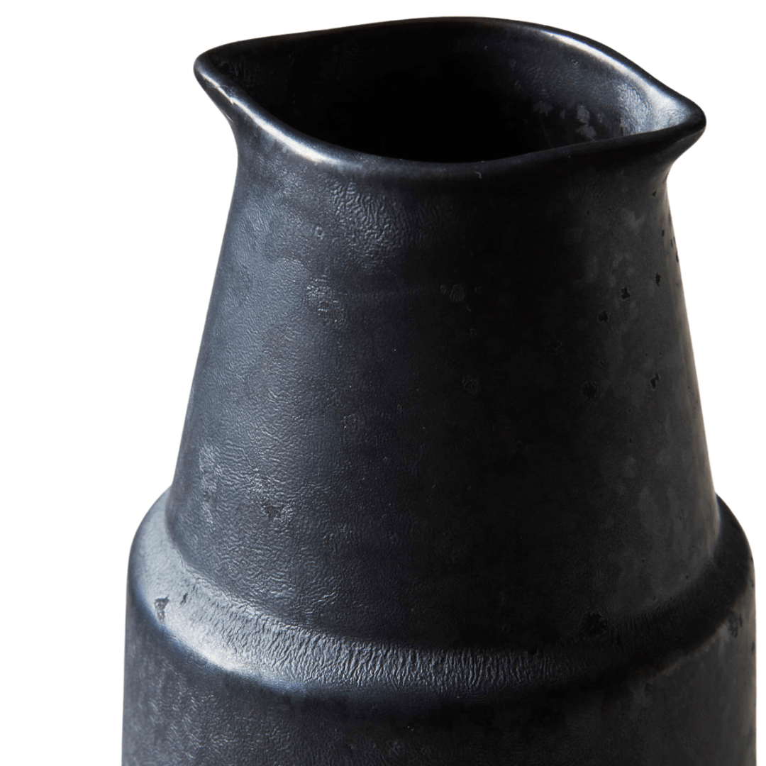 Zoco Home Decor/Kitchen Pion Stoneware Bottle | Black 7.5x18cm