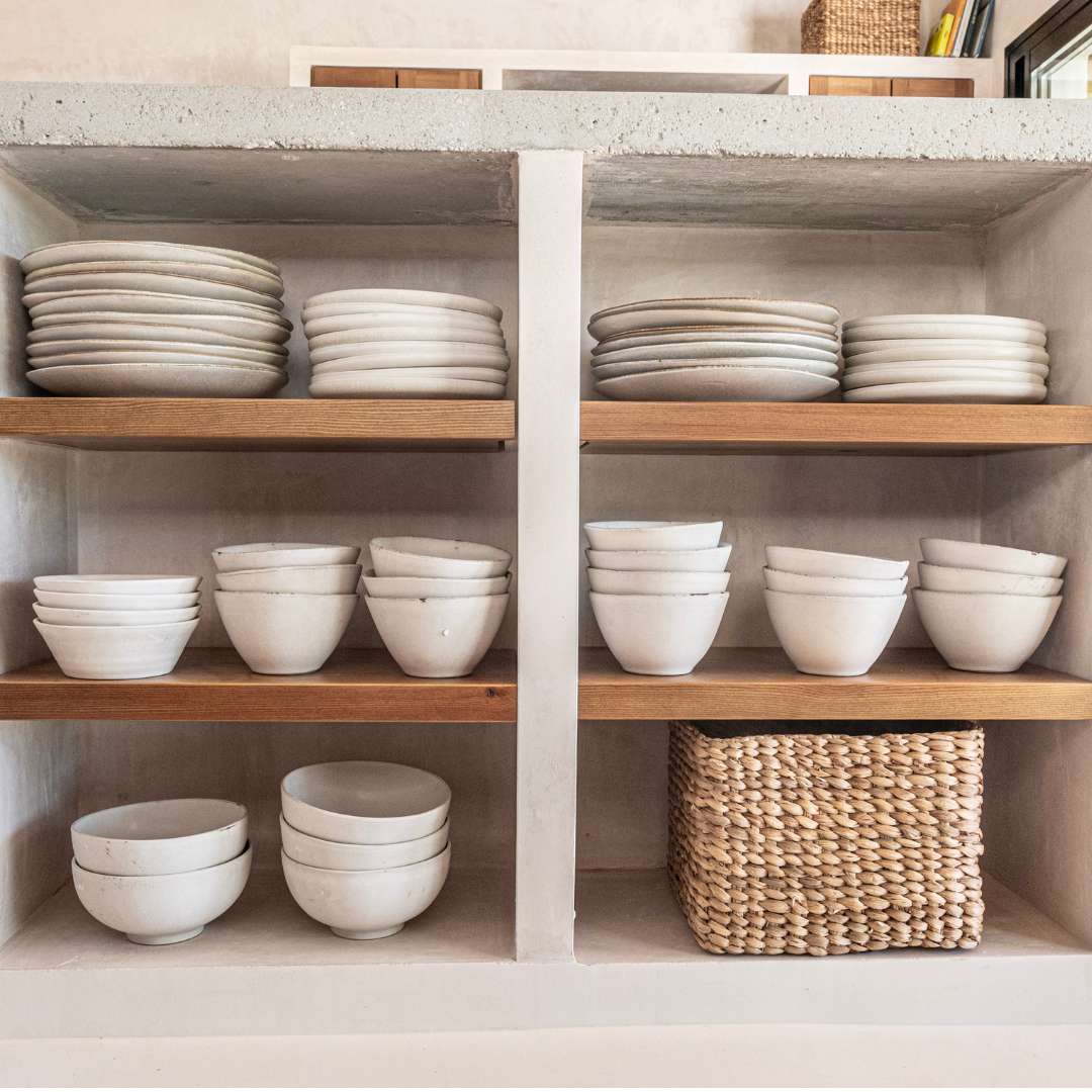 Zoco Home Decor/Kitchen Pion Stoneware Bowl | White/Grey 19x4cm