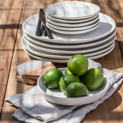 Zoco Home - Ciotola in gres Pion | Bianco/Grigio 22x7 cm