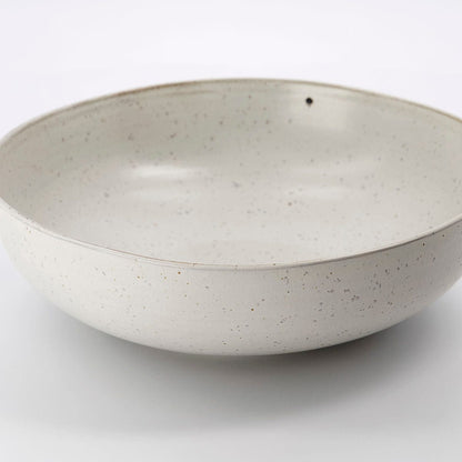 Zoco Home Decor/Kitchen Pion Stoneware Bowl | White/Grey 22x7cm