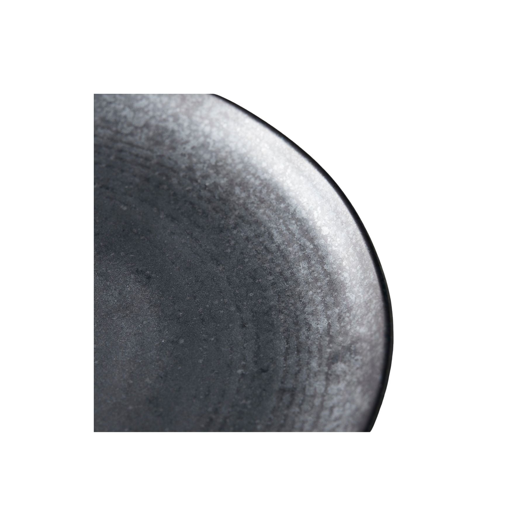 Zoco Home Decor/Kitchen Pion Stoneware Lunch Plate | Black 21.5x3cm