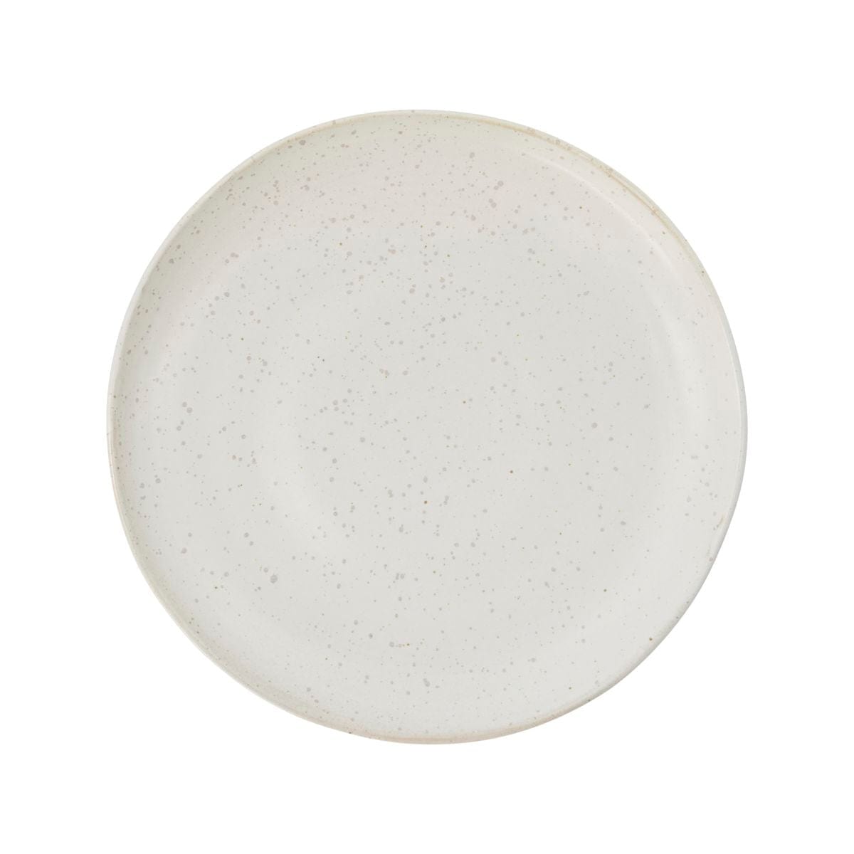 Zoco Home Decor/Kitchen Pion Stoneware Lunch Plate | White/Grey 21.5x3cm