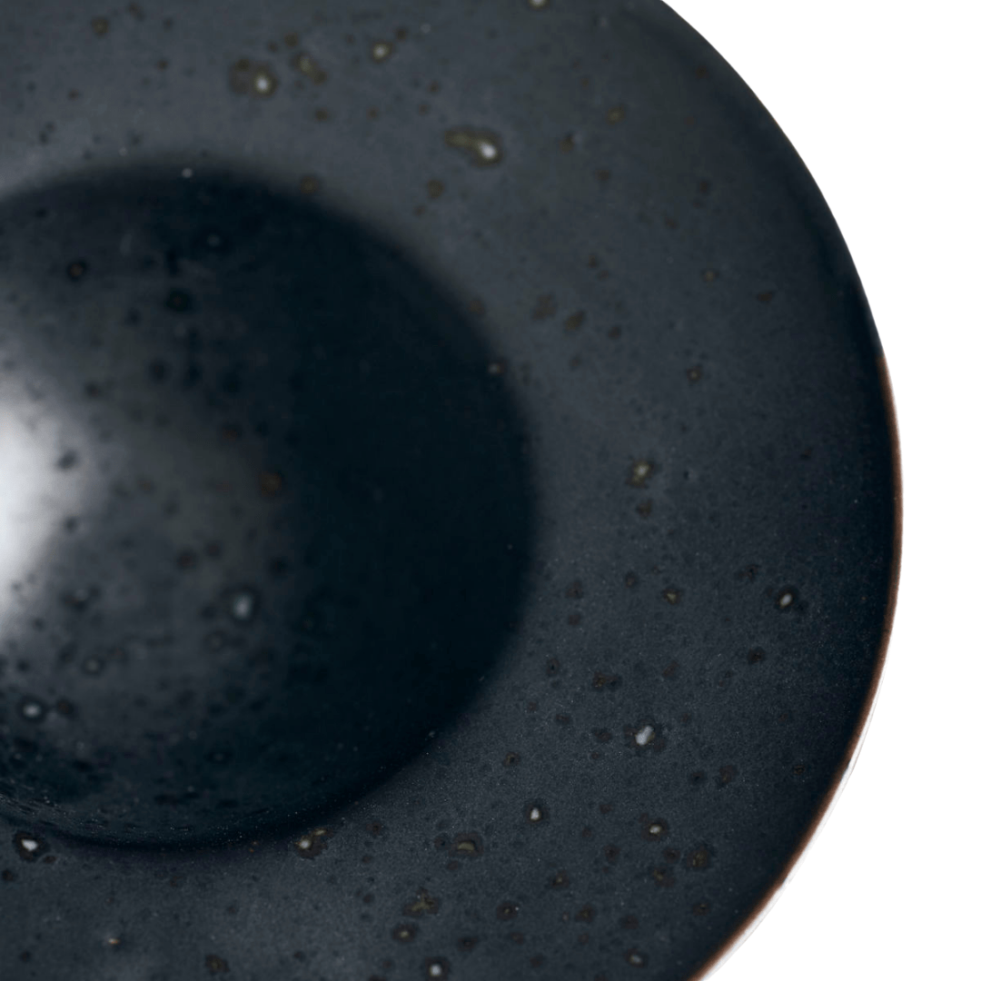 Zoco Home Decor/Kitchen Pion Stoneware Pasta Plate | Black 25x6.5cm