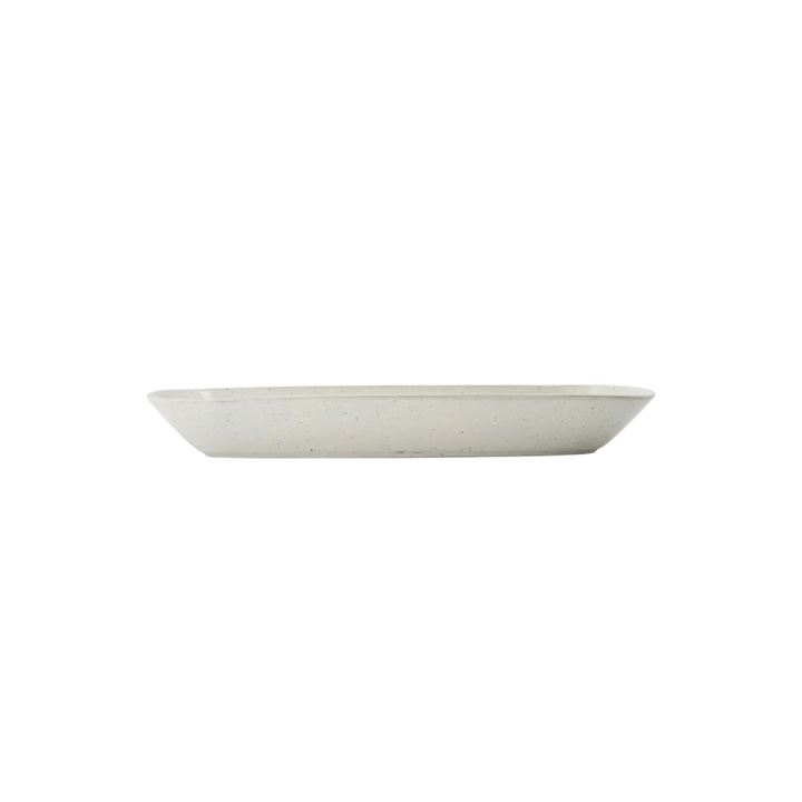 Zoco Home Home accessories Pion Stoneware Serving Dish | White/Grey 38x19x4.5cm