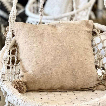 Zoco Home Decor/Textile PomPom Cushion Cover | Sand | 50x50cm