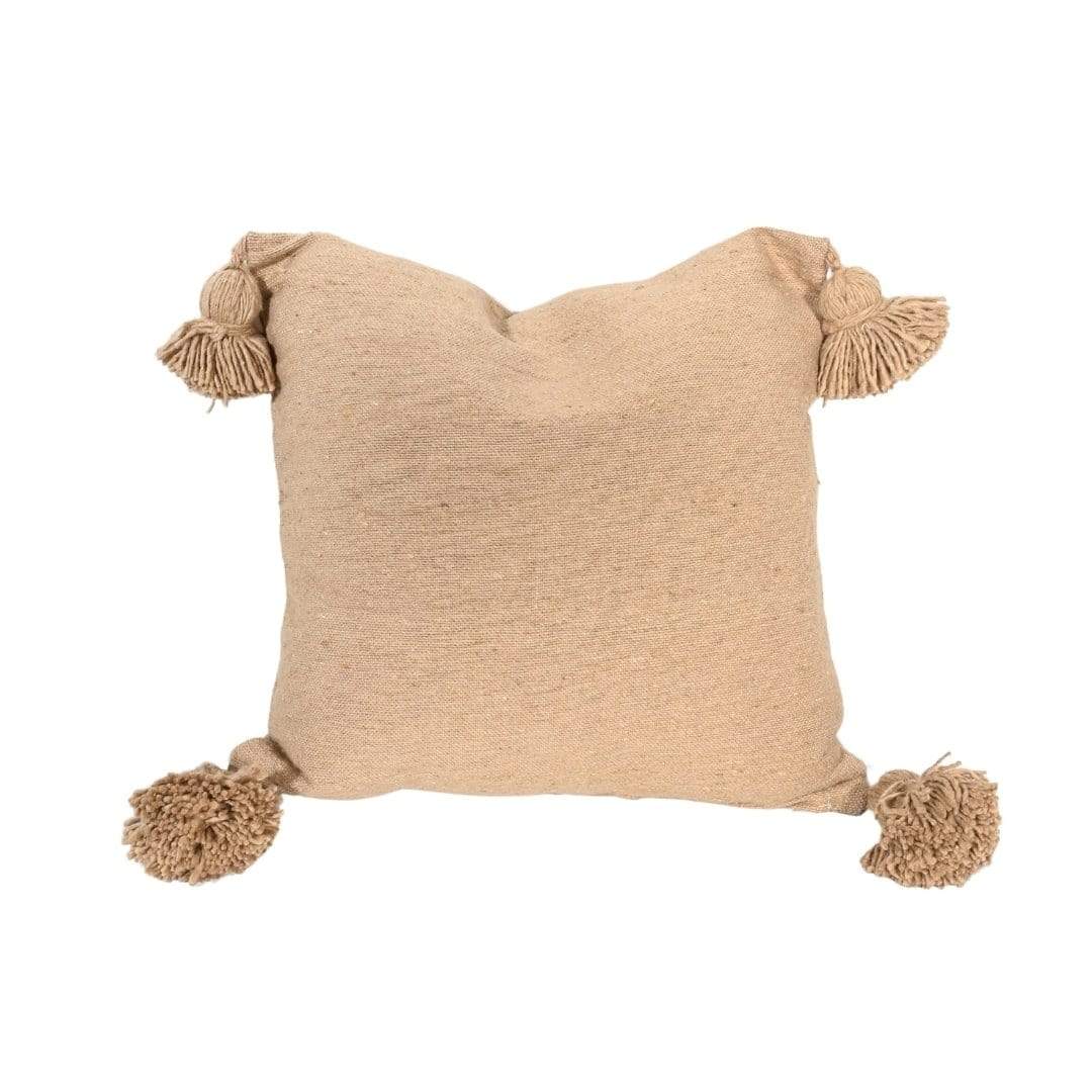 Zoco Home Decor/Textile PomPom Cushion Cover | Sand | 50x50cm