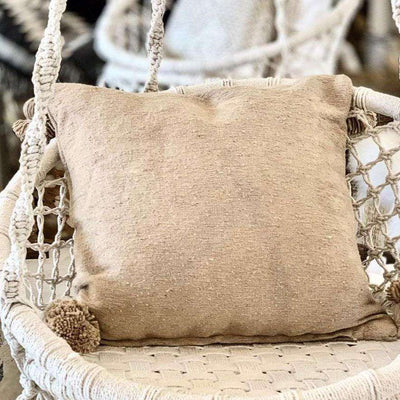 Zoco Home - Capa de almofada com pompons | Areia 60x60 cm