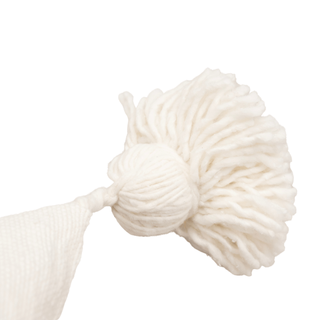 Zoco Home PomPom Cushion Cover  | White 60x60cm