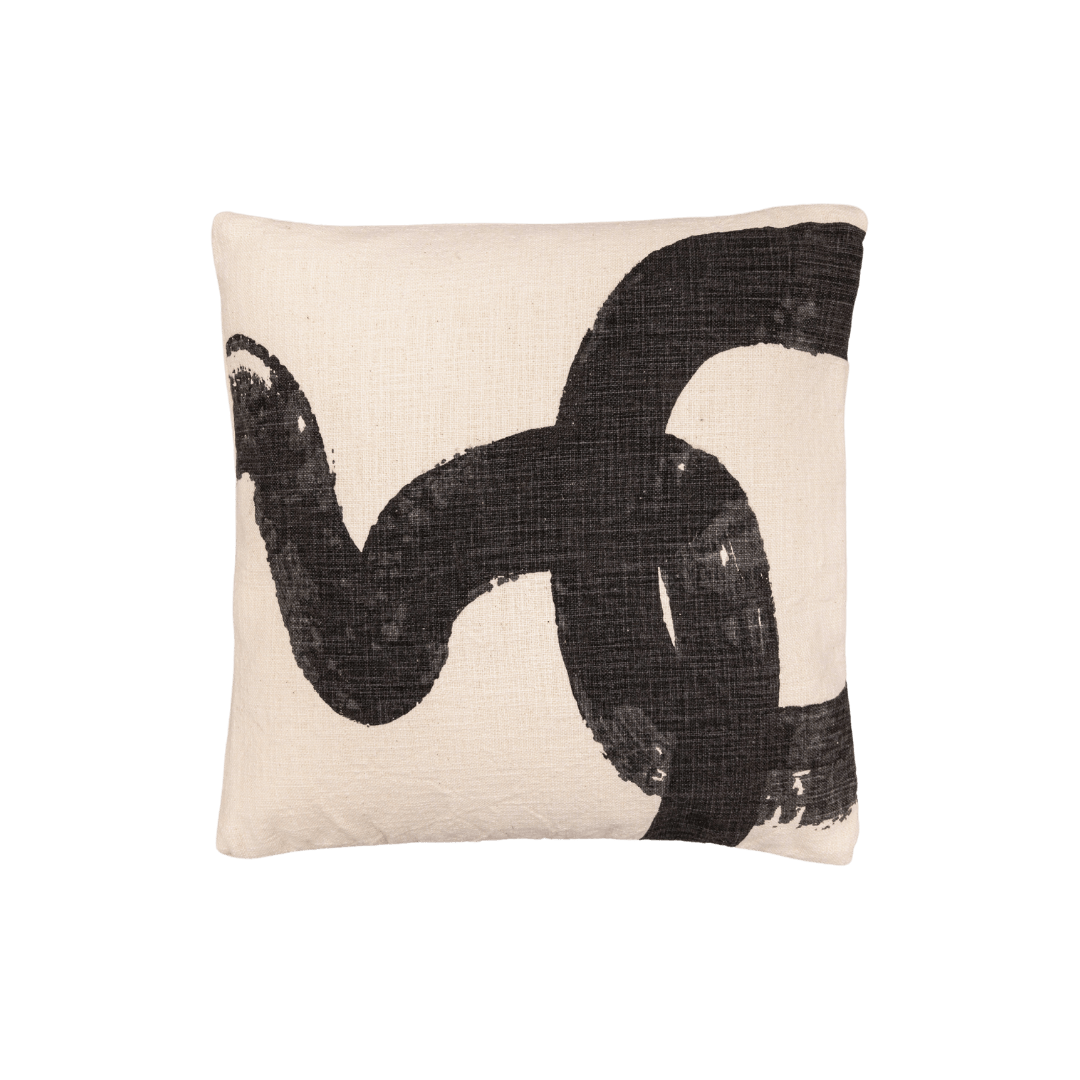 Zoco Home Cushion Printed Cushion Cover | Black