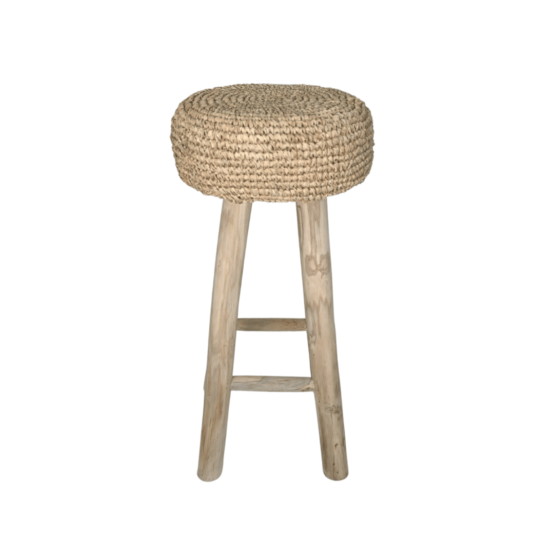 Zoco Home Furniture/Chair Raffia Bar Stool