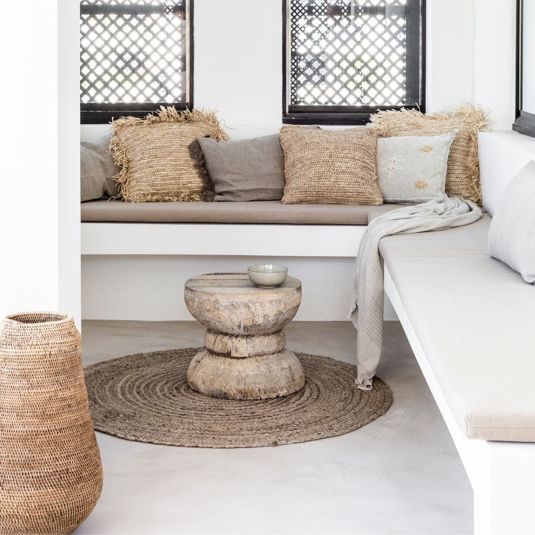 Zoco Home Decor/Textile/Cushions Raffia Cushion Cover | Fringe | 45x45cm