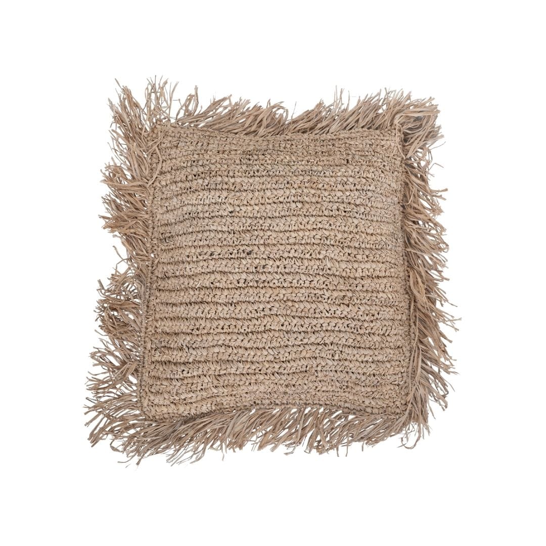 Zoco Home Raffia Cushion Cover | Fringe 60x60cm